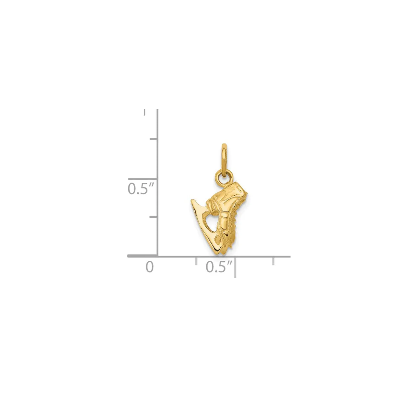 Ice Skates Pendant (14K)