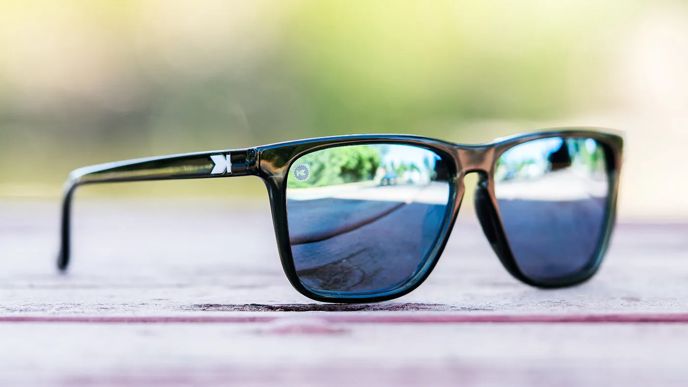 Jelly Black / Sky Blue Fast Lanes Sport Sunglasses