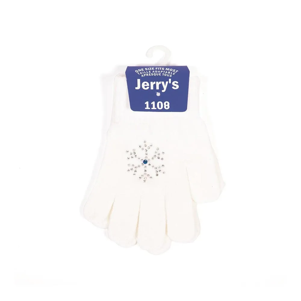 Jerry's 1108 Snowflake Crystal Skating Gloves - Tween / Adult Size