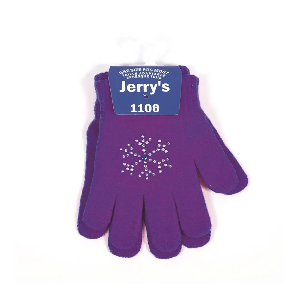 Jerry's 1108 Snowflake Crystal Skating Gloves - Tween / Adult Size