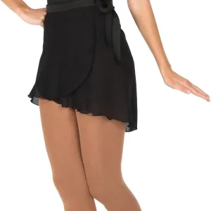 Jerry's 301 Black Georgette Wrap Skating Skirt - Women's One Size