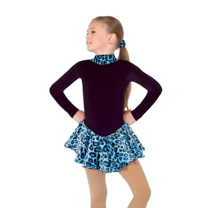 Jerry's 693 Blue Fleece Catwalk Figure Skating Dress - Youth