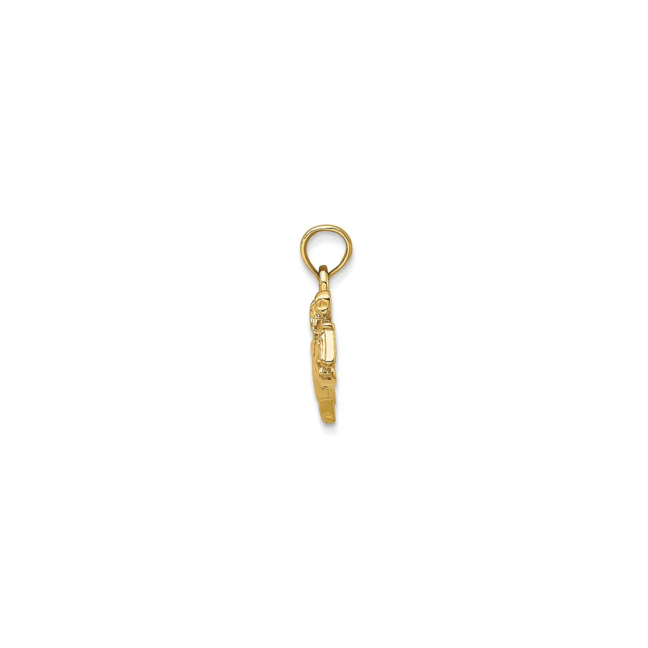 Jockey on Jumping Horse Pendant (14K)