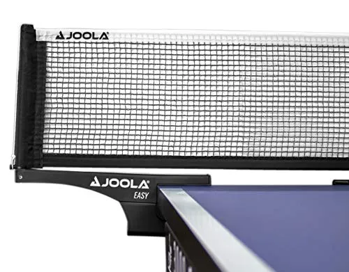 JOOLA Easy Competition Table Tennis Net and Post Set  - Portable and Easy Setup 72" Regulation Size Ping Pong Screw On Clamp Net
