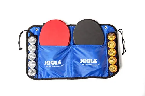 JOOLA Family Table Tennis Set with 4 Spirit Rackets and 10 Balls