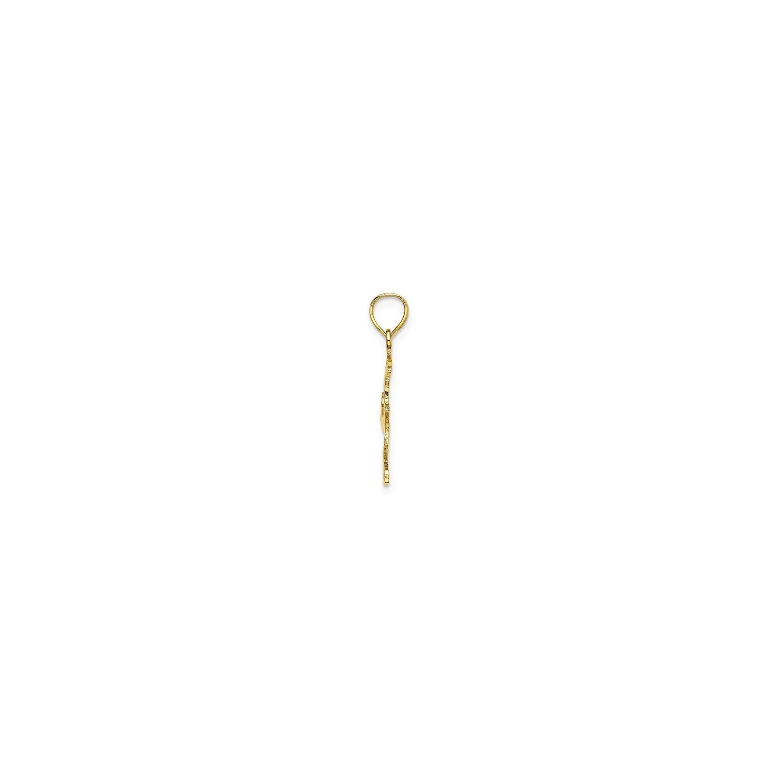 Jumping Ice Skater Pendant (14K)