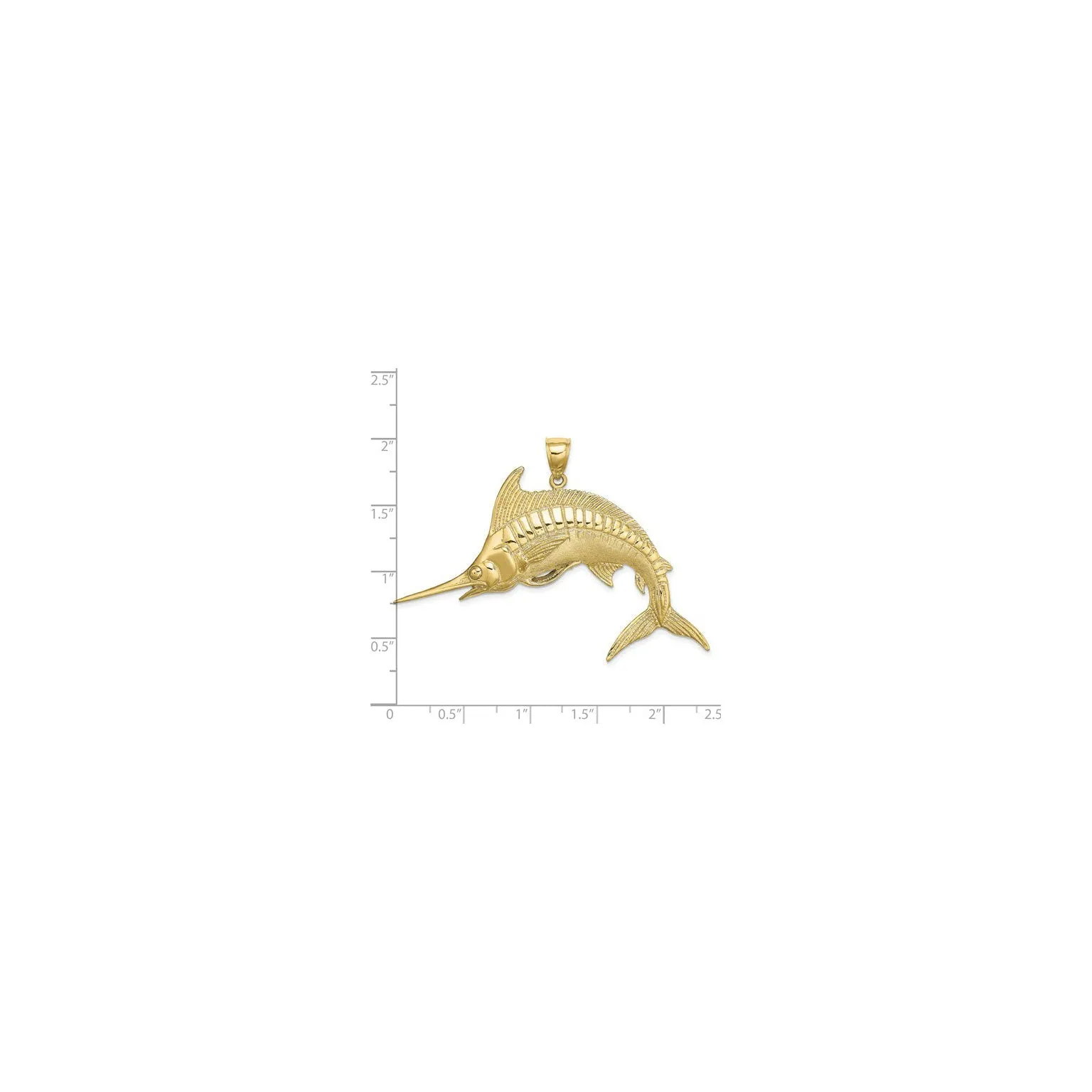 Jumping Marlin Fish Pendant