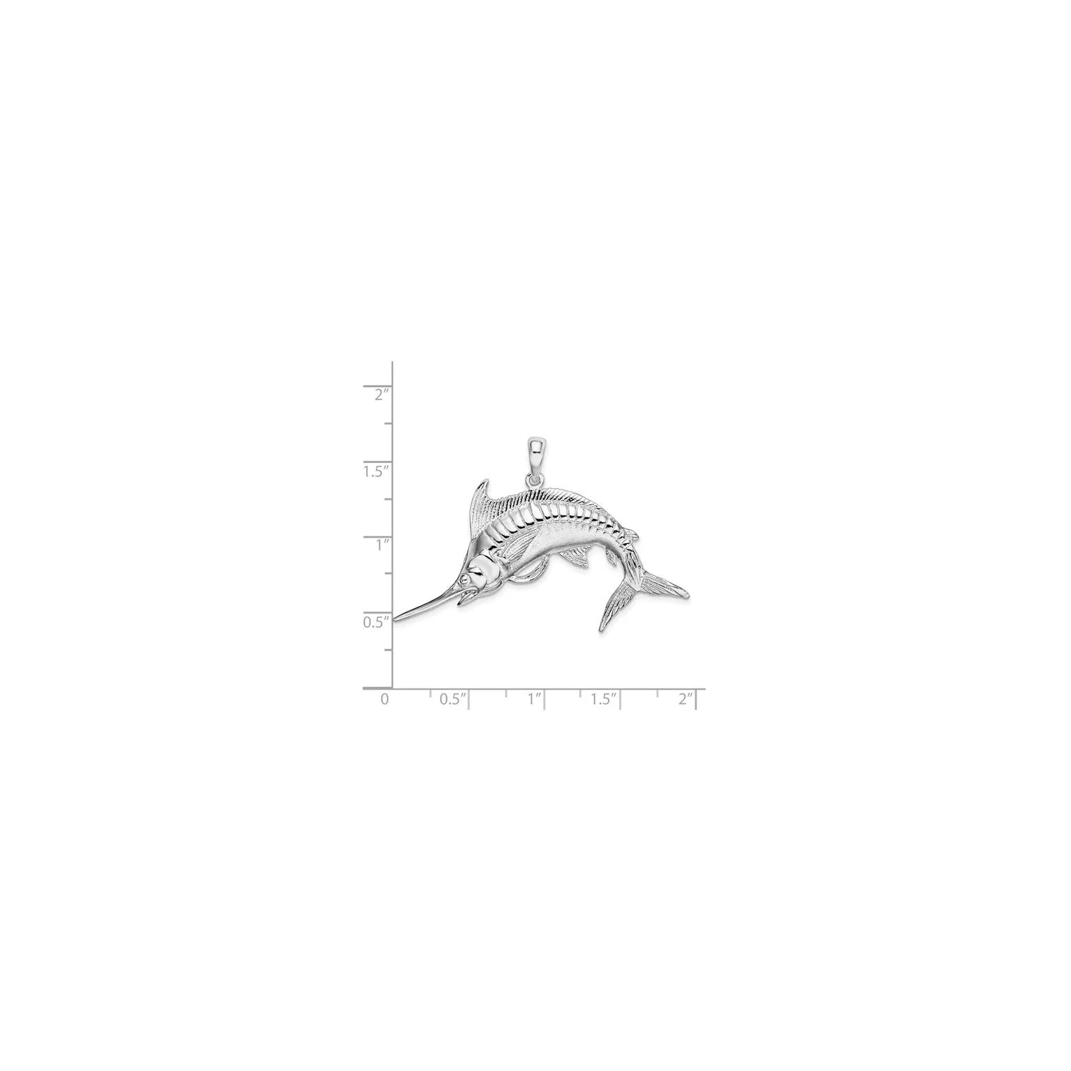 Jumping Marlin Fish Pendant