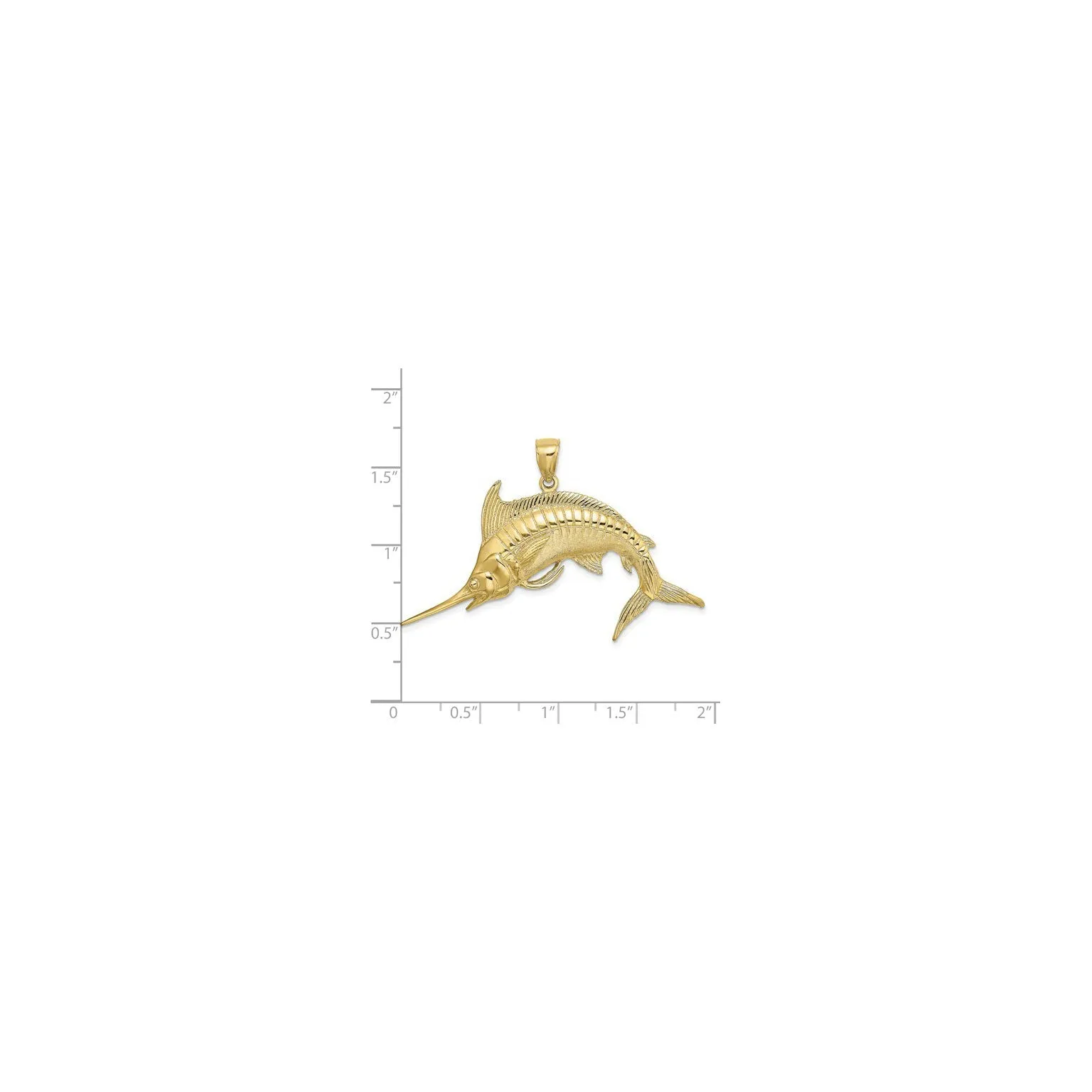 Jumping Marlin Fish Pendant