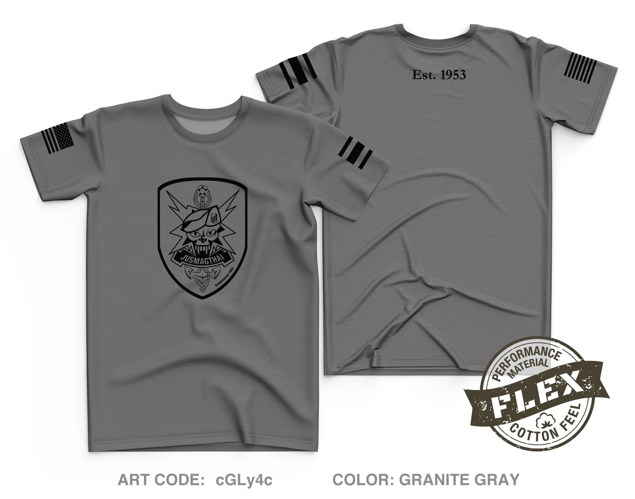 JUSMAGTHAI Core Men's SS Flex Performance Tee - cGLy4c