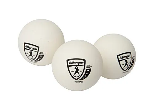 Killerspin 4-Star 40  Ping Pong Balls| New Standard ABS Plastic 40mm Table Tennis Balls| Competition Balls for Tournament Play| ITTF Quality| Championship Quality| White 3-Pack