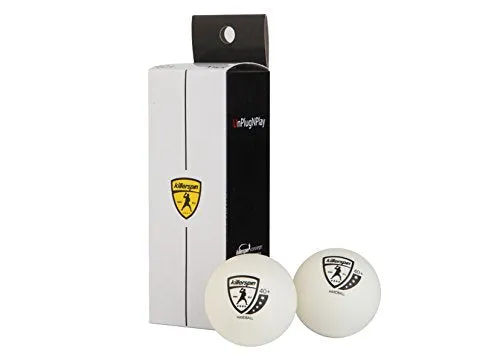 Killerspin 4-Star 40  Ping Pong Balls| New Standard ABS Plastic 40mm Table Tennis Balls| Competition Balls for Tournament Play| ITTF Quality| Championship Quality| White 3-Pack