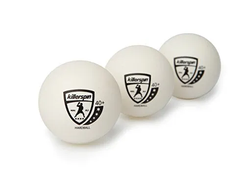 Killerspin 4-Star 40  Ping Pong Balls| New Standard ABS Plastic 40mm Table Tennis Balls| Competition Balls for Tournament Play| ITTF Quality| Championship Quality| White 3-Pack