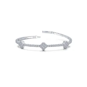 Lafonn Simulated Diamond Clover Station Flexible Tennis Bracelet B0195CLP68