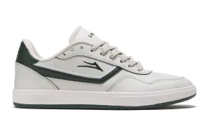 Lakai Terrace Leather Skate Shoes - Cream/Pine
