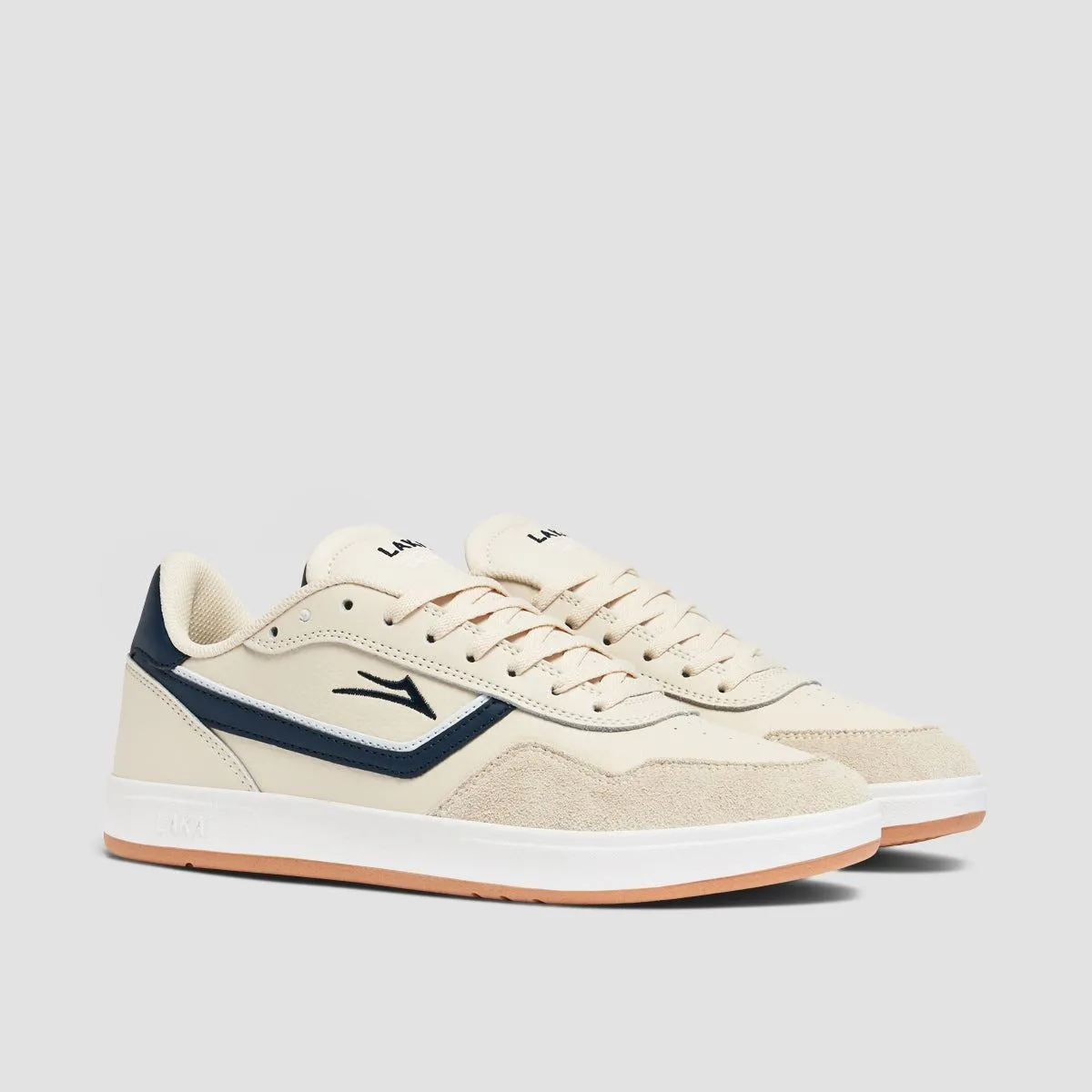 Lakai Terrace Shoes - Cream/Navy Suede