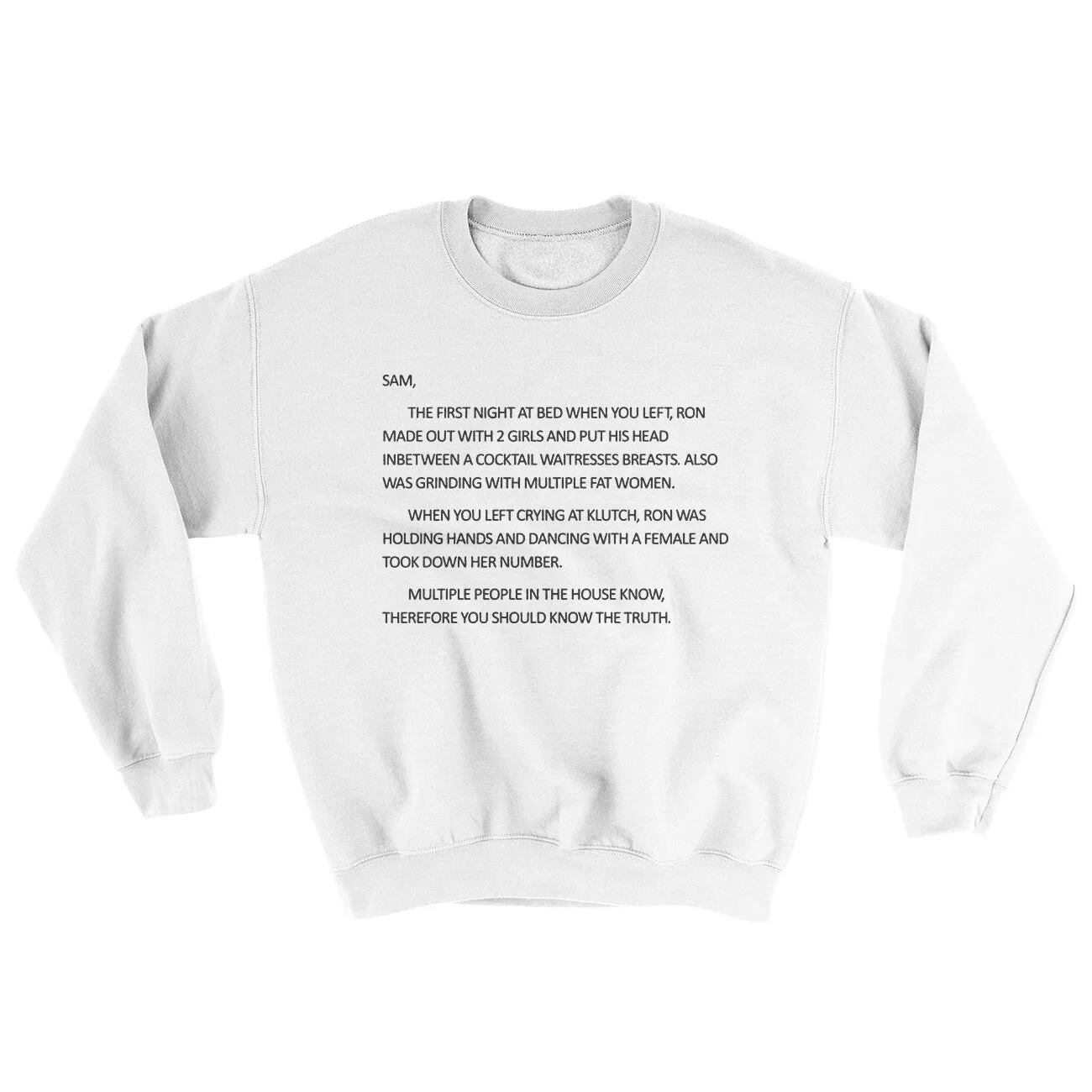 Letter To Sam Ugly Sweater
