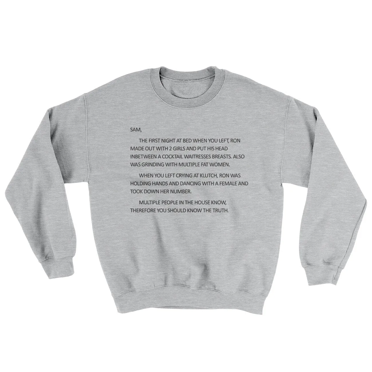 Letter To Sam Ugly Sweater