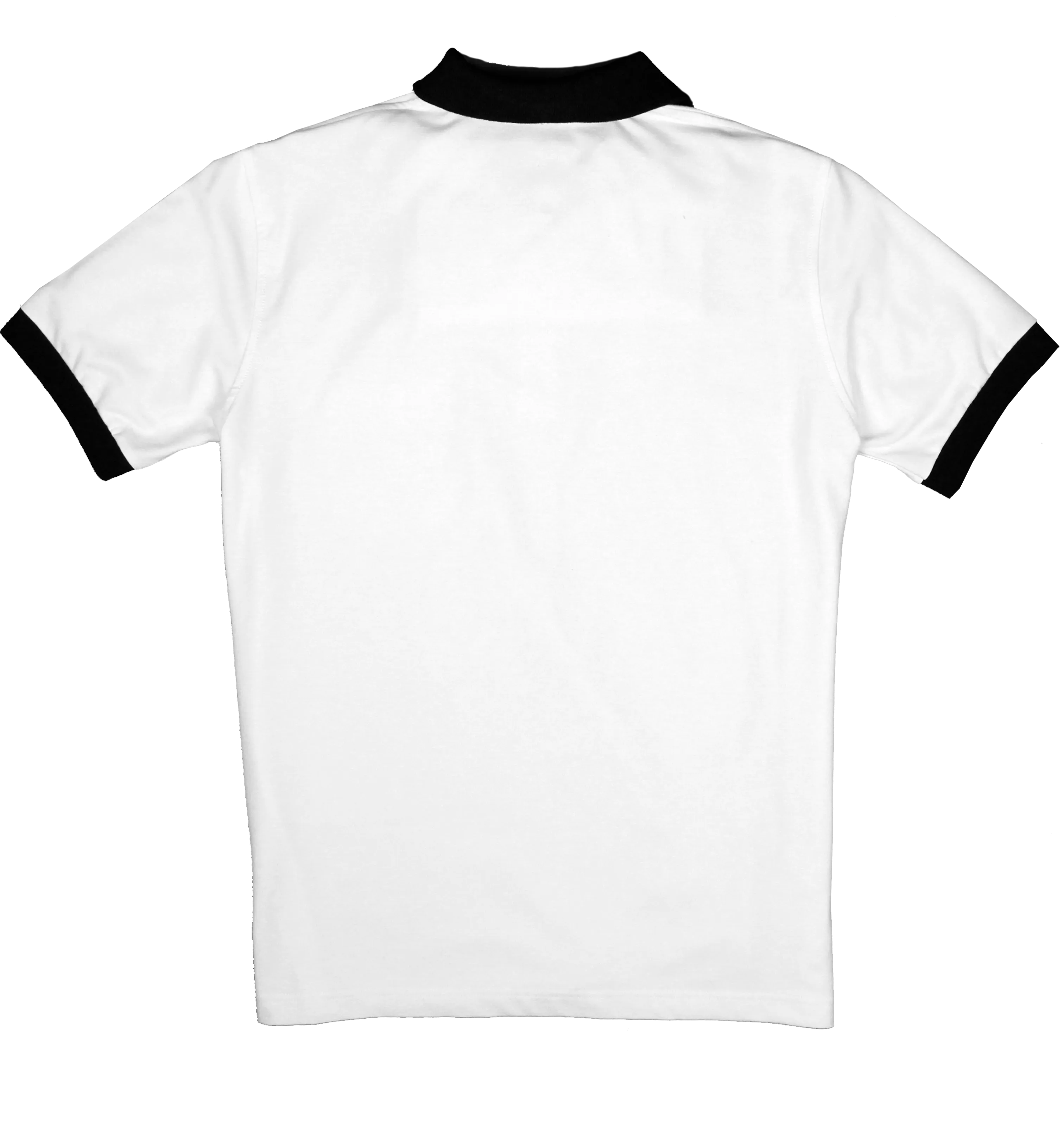 Lightweight Polo - Short Sleeve - White with Black