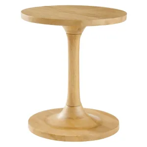 LINA ROUND WOOD SIDE TABLE
