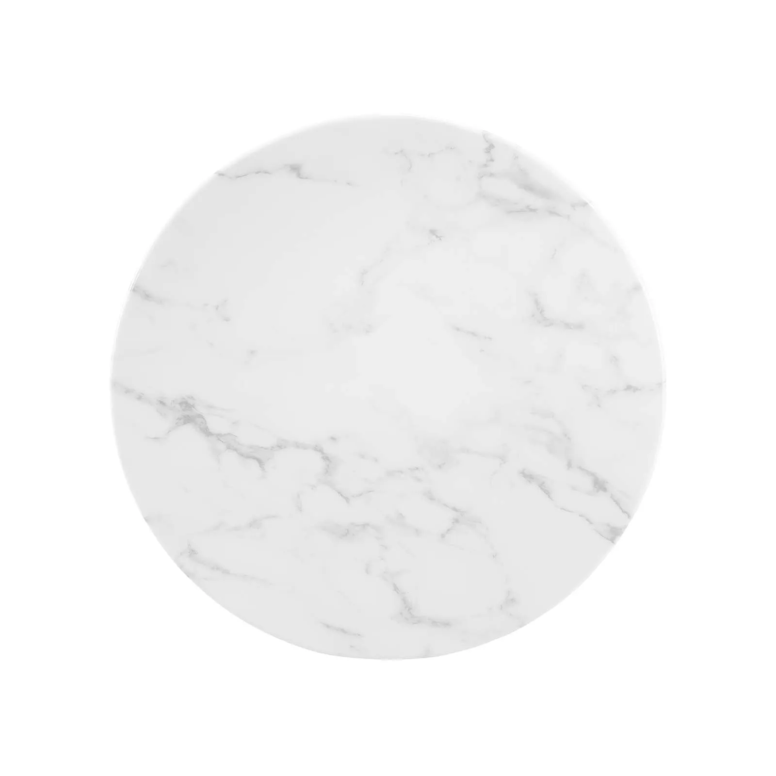LIPPA ROUND FAUX MARBLE SIDE TABLE