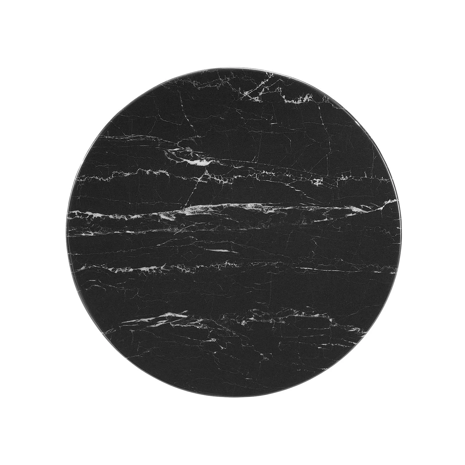 LIPPA ROUND FAUX MARBLE SIDE TABLE