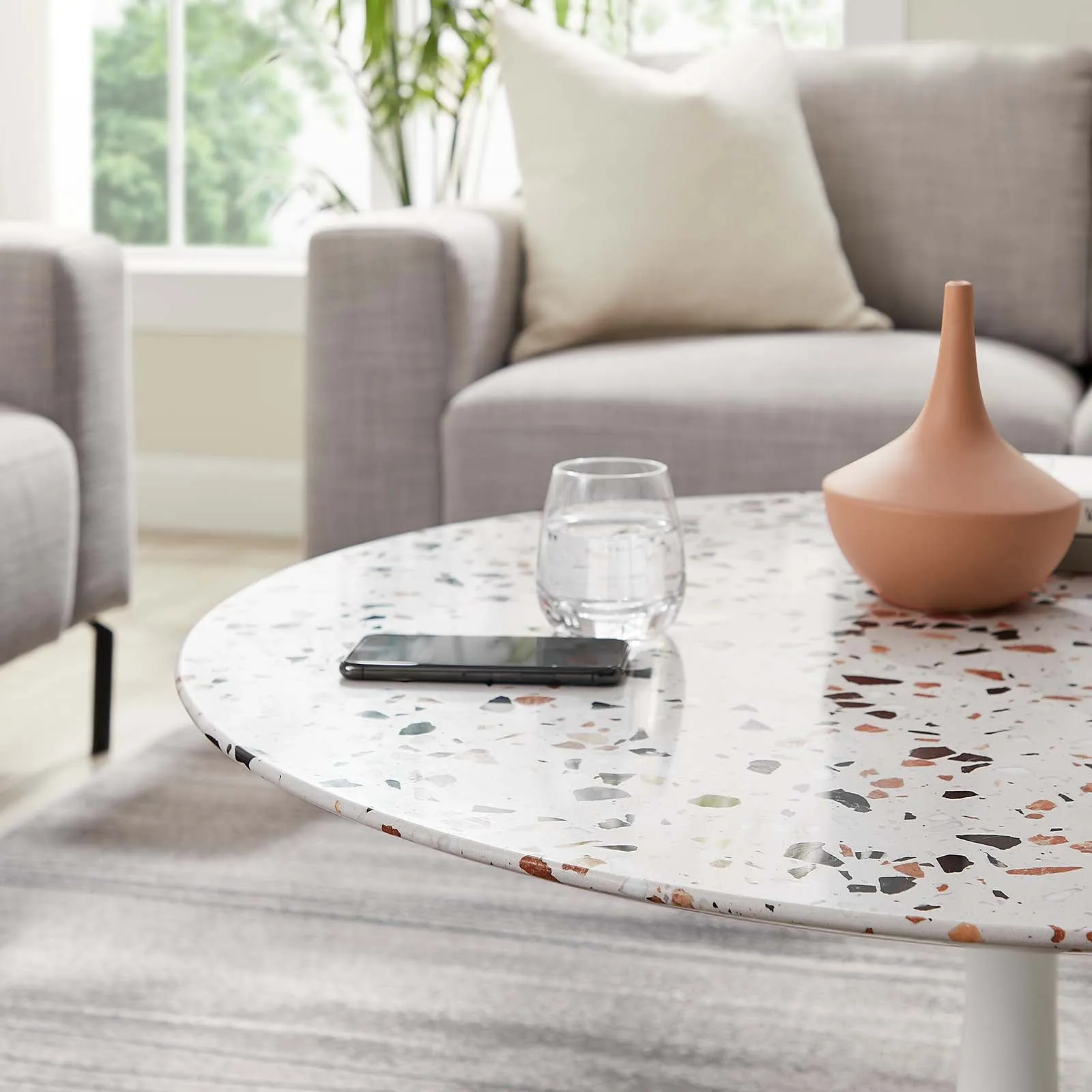 LIPPA ROUND TERRAZZO COFFEE TABLE
