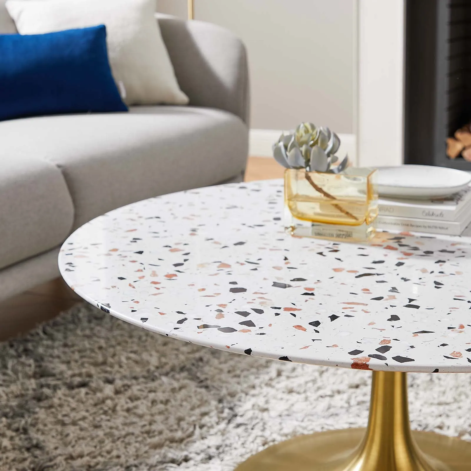 LIPPA ROUND TERRAZZO COFFEE TABLE