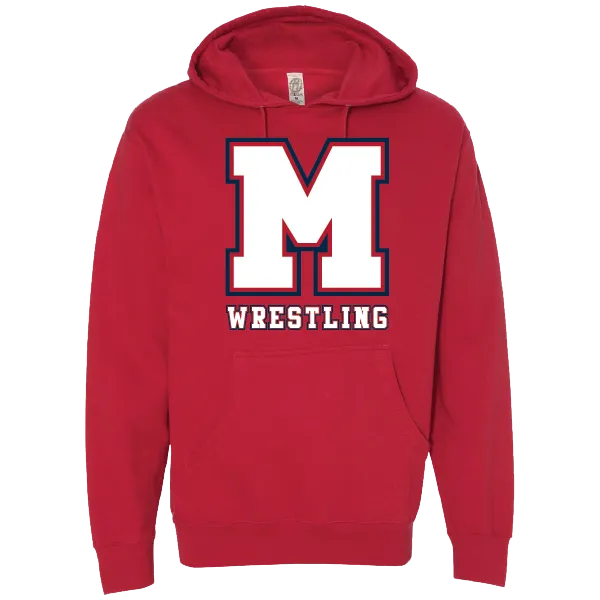 MANALAPAN HS Wrestling Screen Printed Hoodie