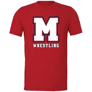 MANALAPAN HS Wrestling Screen Printed Red Shirt