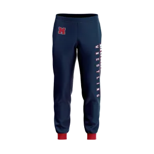 MANALAPAN HS Wrestling Sublimated Navy Joggers with Pockets - Mandatory Item