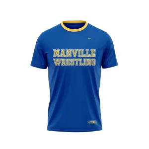 Manville Wrestling 2023 SS Crew Neck Royal