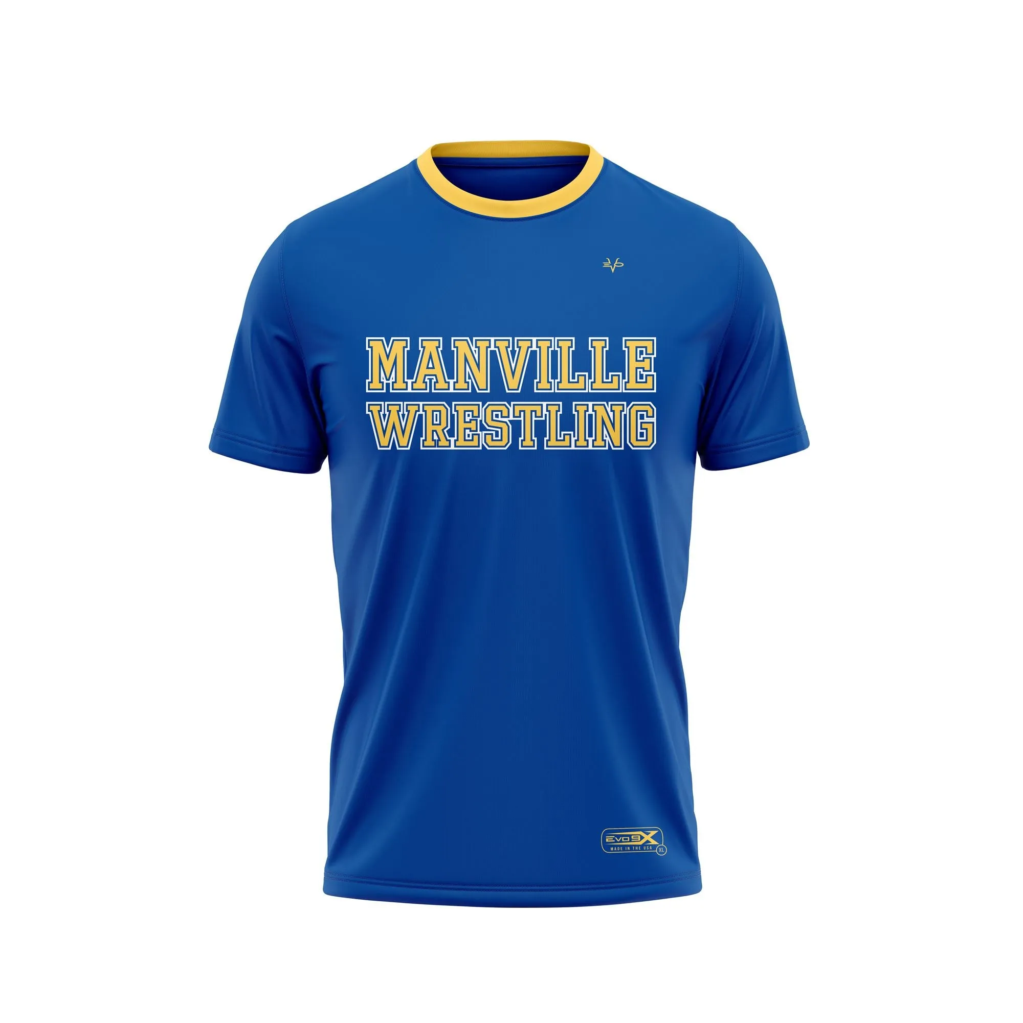 Manville Wrestling 2023 SS Crew Neck Royal