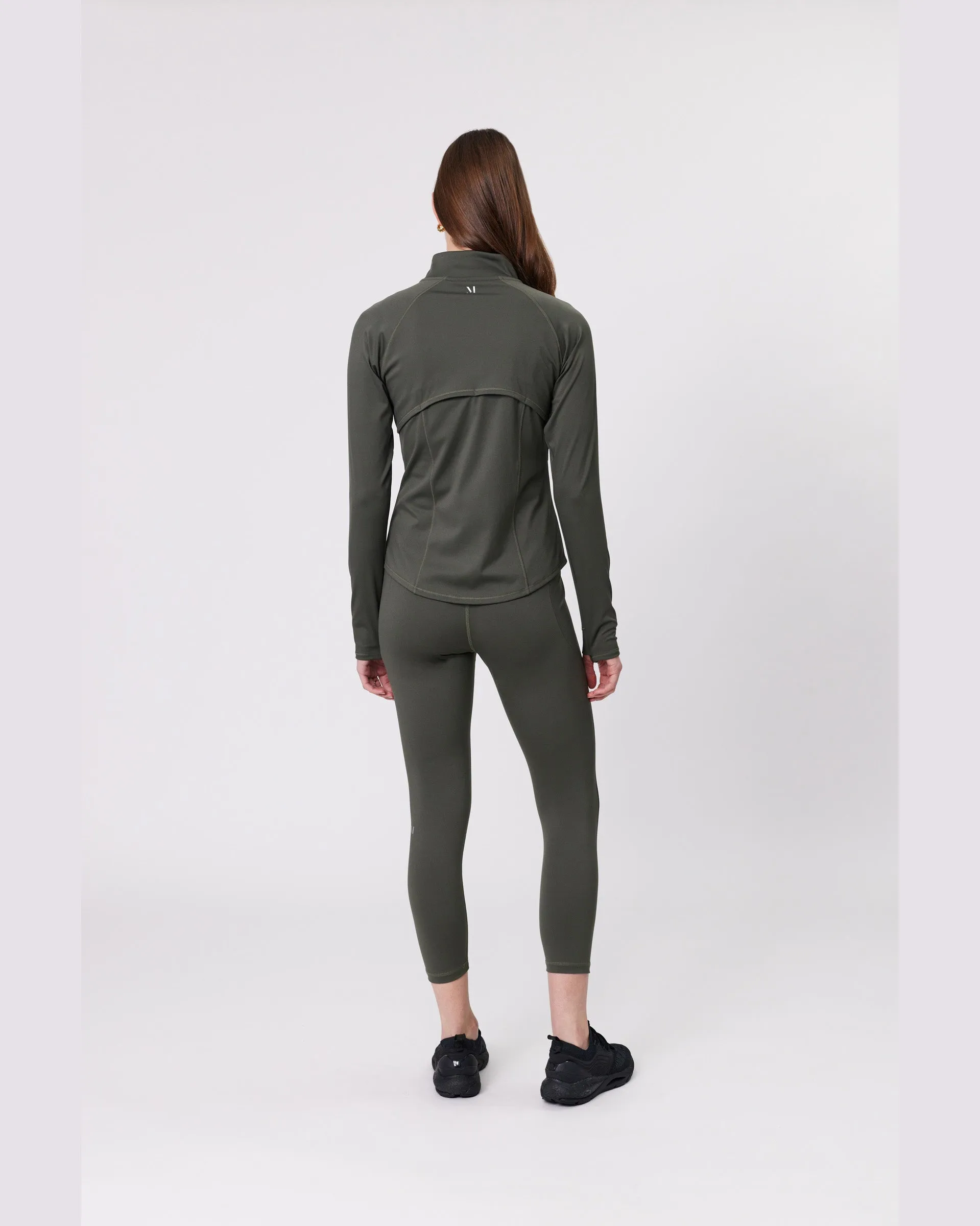 Marlow Line Up Zip Through Jacket - Kelp