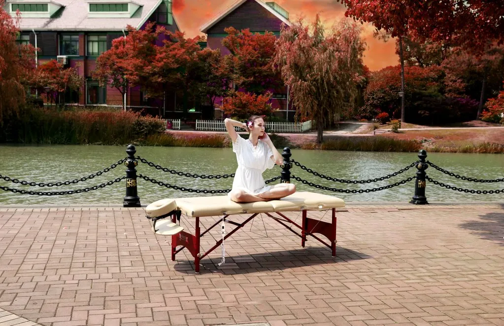 Master Massage 28" Caribbean™ Portable Massage Table Package with THERMA-TOP