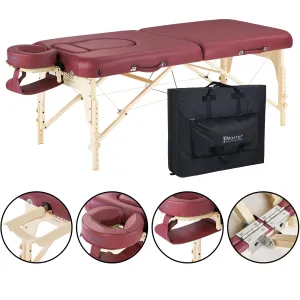 Master Massage 30” Eva Pregnancy Portable Massage & Burgundy Color