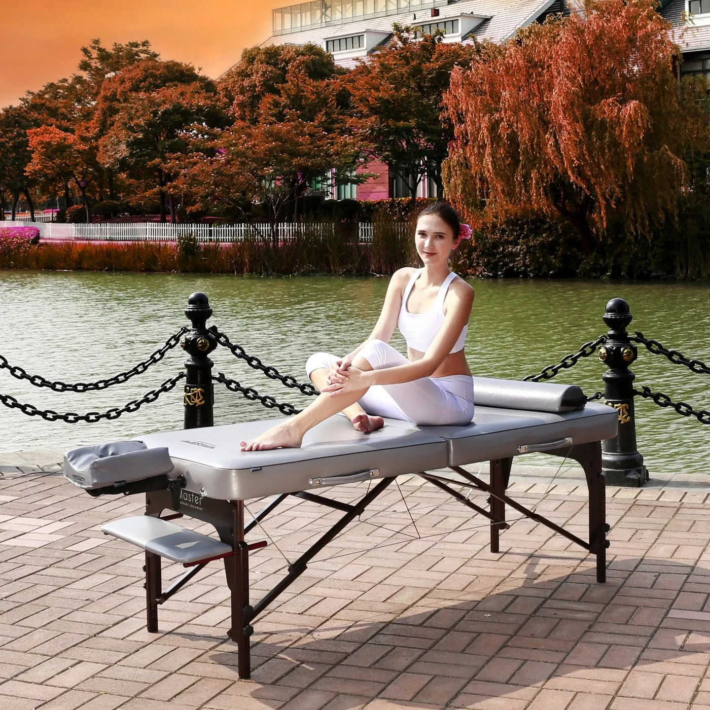 Master Massage 30" Montour Memory Foam Portable Massage Table Package