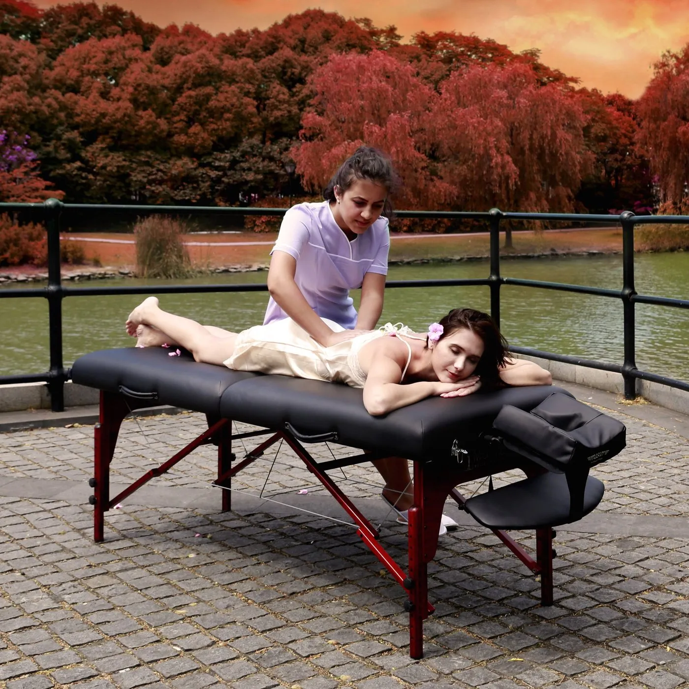 Master Massage 31" Montclair™ Portable Massage Table Package with MEMORY FOAM Layer