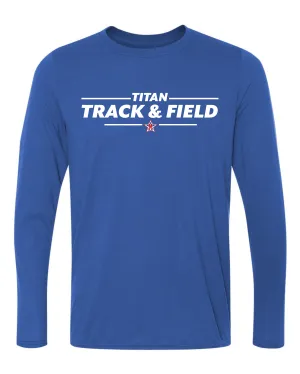 McDowell Titans Track and Field Long Sleeve Shirt Option 1