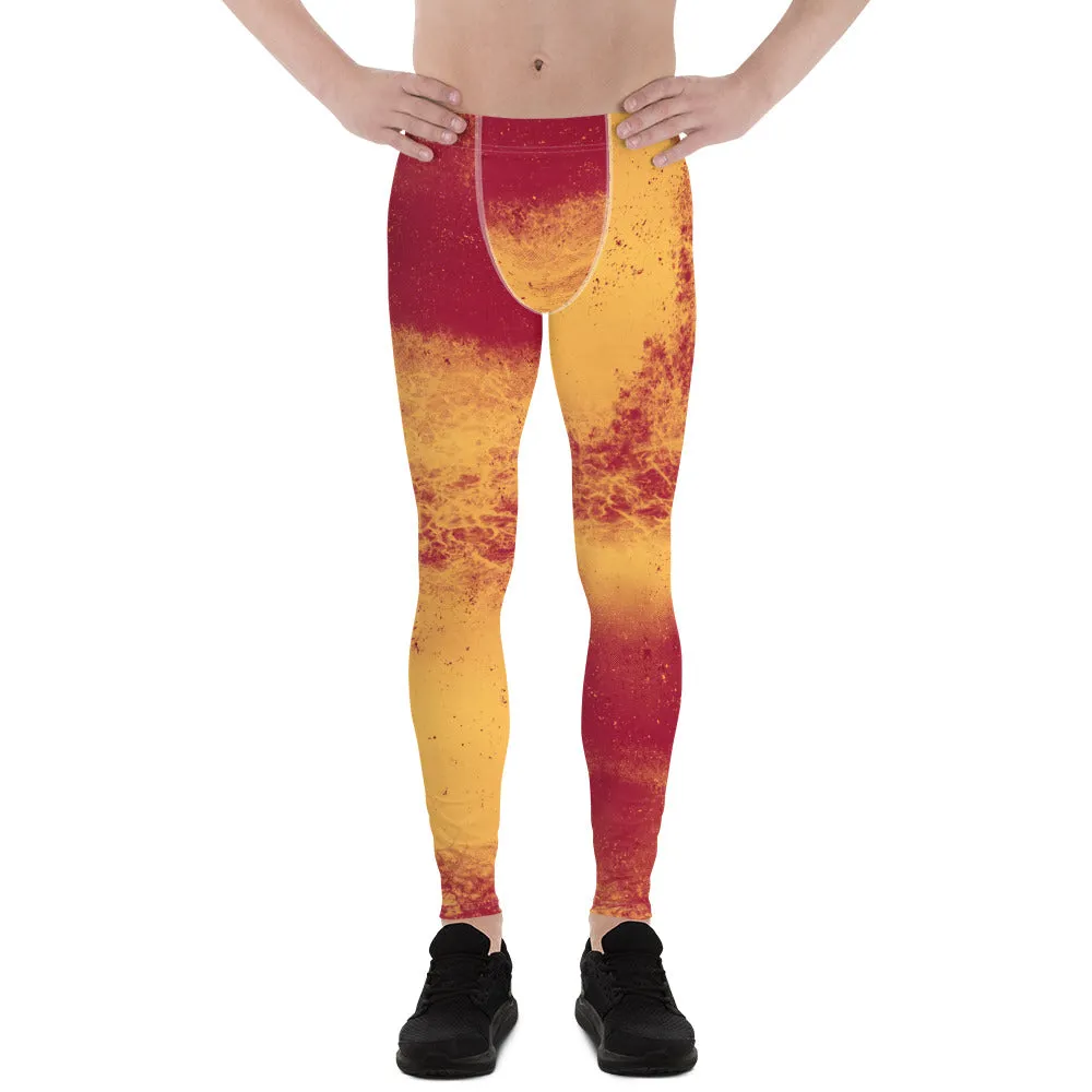 Mens Leggings, Abstract Wrestler