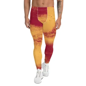 Mens Leggings, Abstract Wrestler