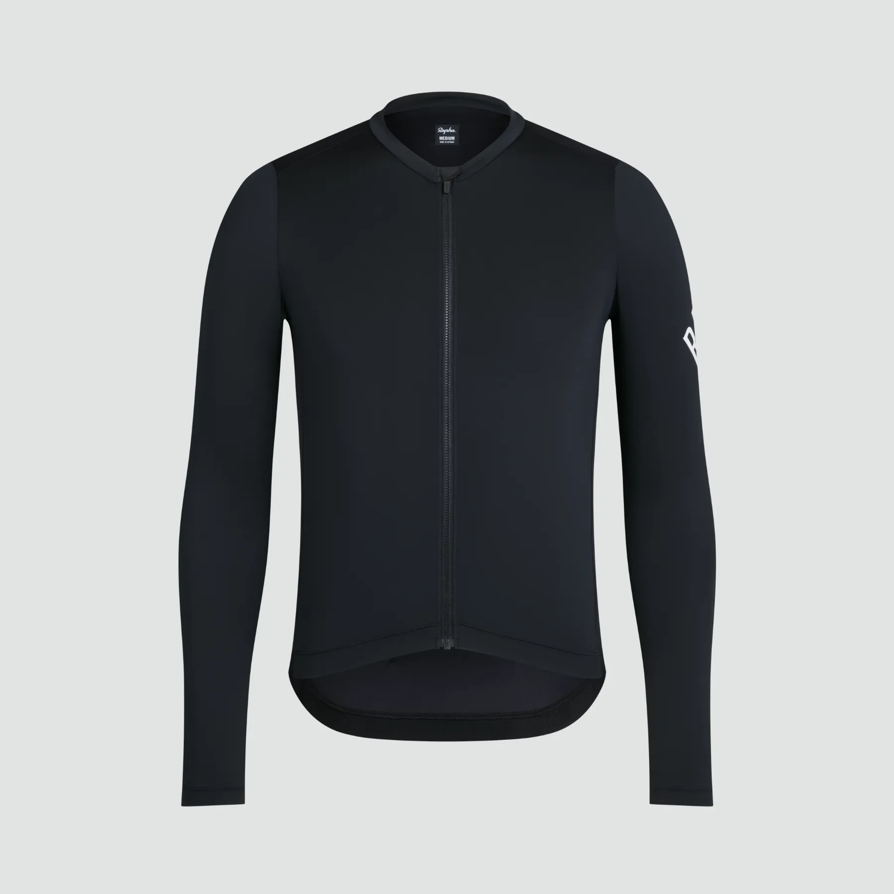 Men's Pro Team Long Sleeve Lightweight Jersey - Grey/Black/White