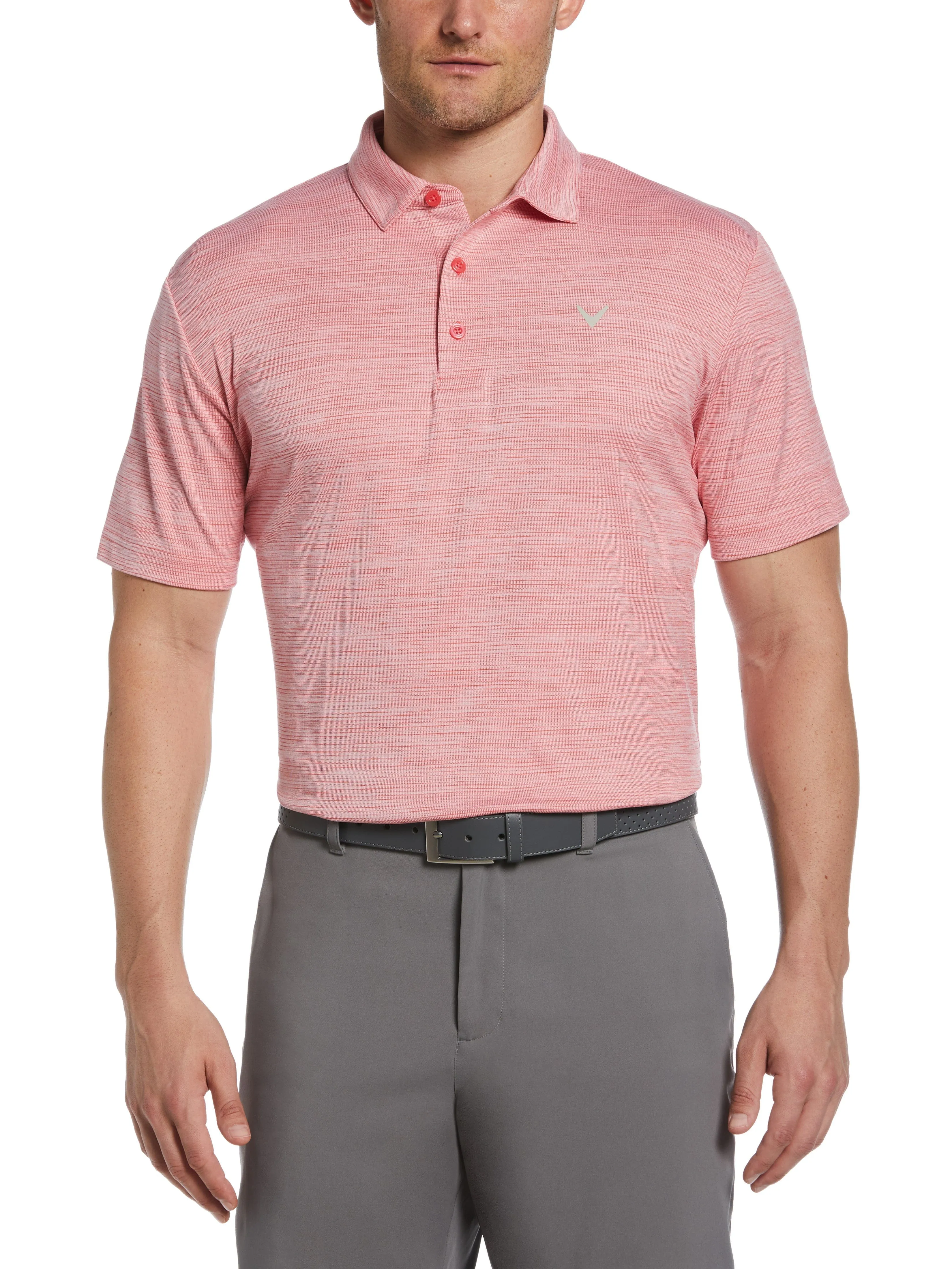 Mens Solid Texture Polo