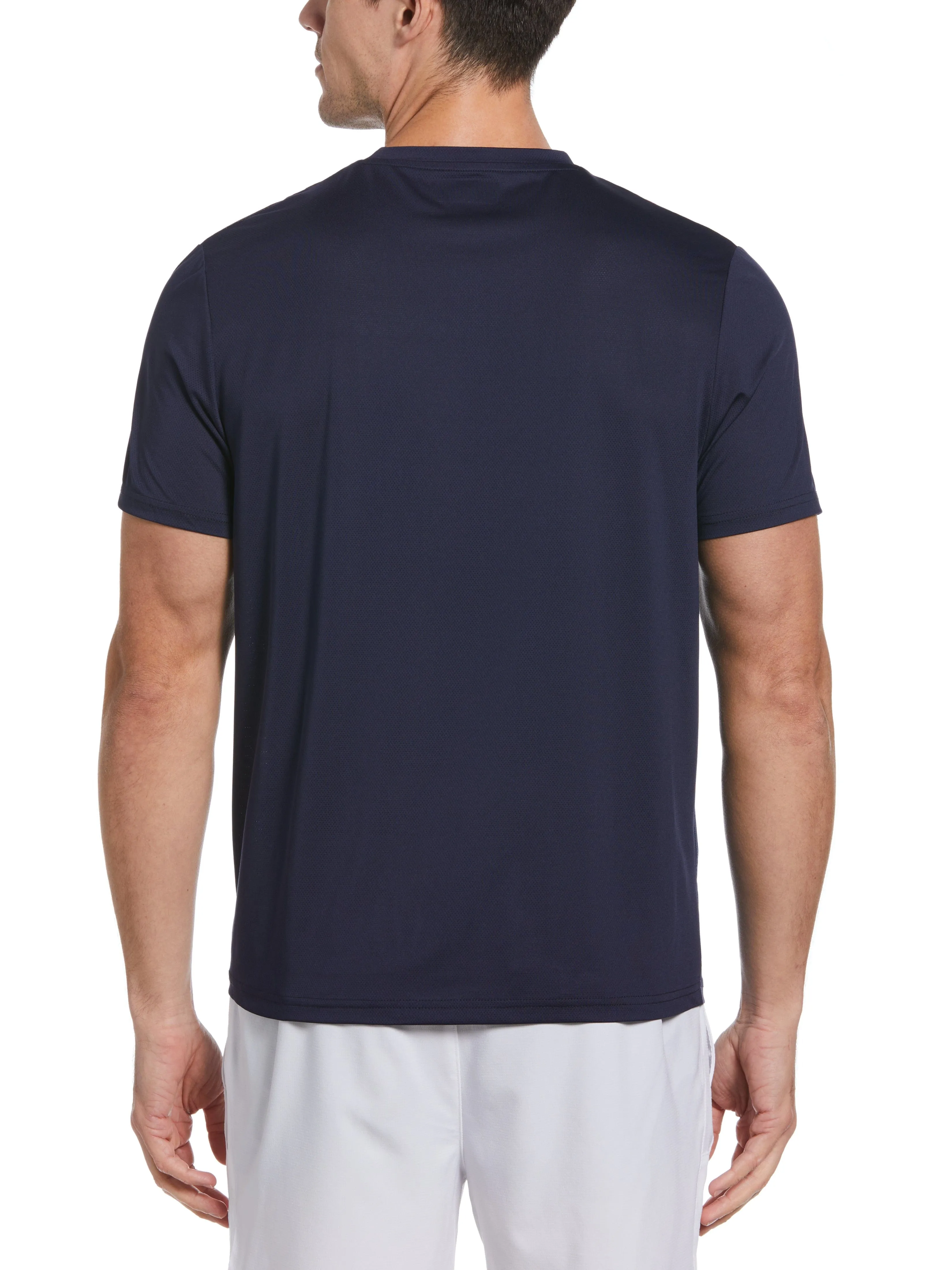 Men's Stacked Geometric Print Tennis Tee