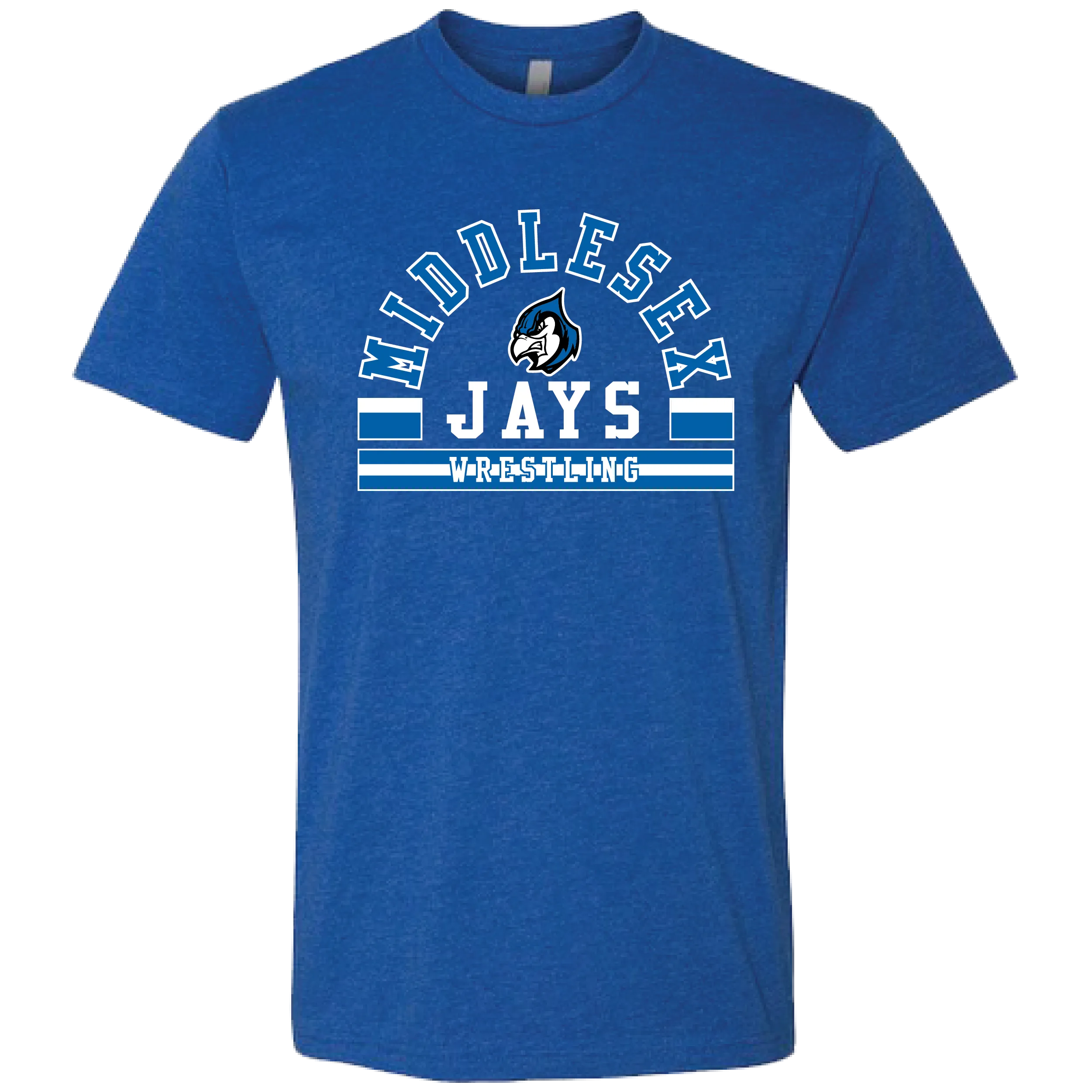 MIDDLESEX WRESTLING Screen Print Blue Shirt