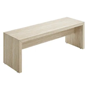 MIRELLA 53.5” FAUX TRAVERTINE BENCH