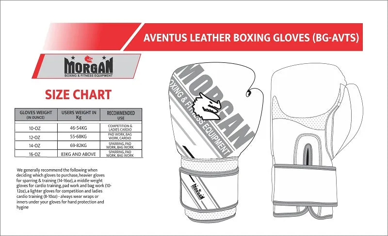 Morgan Aventus Leather Boxing Gloves