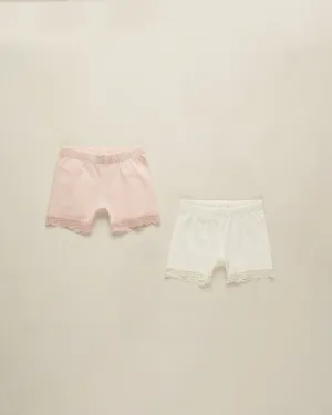 NORALEE Cartwheel Shorts | Ivory, Blush