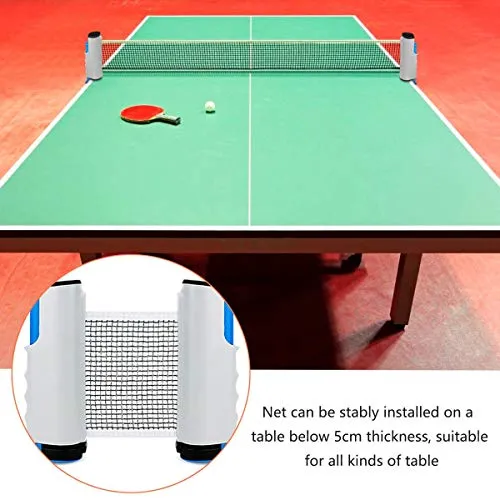 Number-one Ping Pong Set Portable Table Tennis Set Ping-Pong Game Pingpong Racket Set for Table Tennis Training with 4 Table Tennis Bats/Rackets/Paddles, 8 Ping-Pong Balls, 1 Retractable Table Tennis