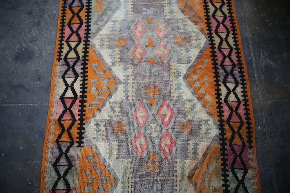 Old Kars Kilim Runner 2.10x19.5ft